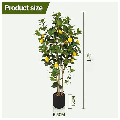 2pcs 4FT Artificial Trees Indoor, Faux Tree, Artificial Planter