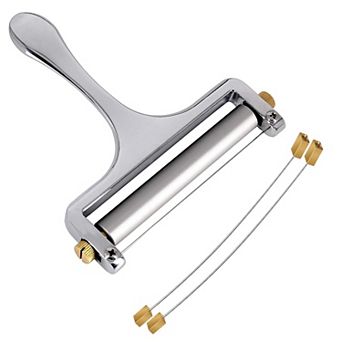 Premium Stainless Steel Wire Cheese Slicer With 2 Extra Wires