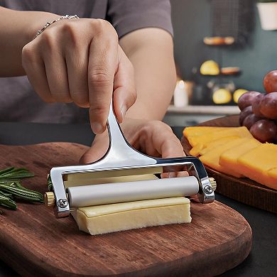 Premium Stainless Steel Wire Cheese Slicer With 2 Extra Wires