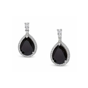 AGP PARIS Halo Teardrop Sparkle Drop Earrings