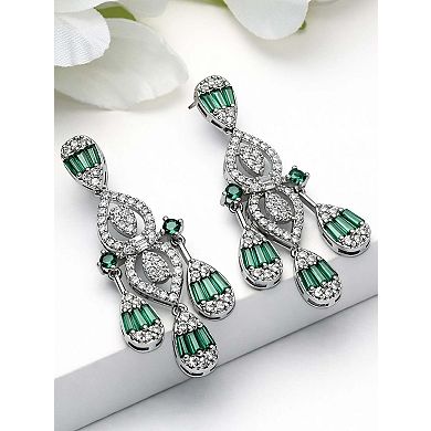 AGP PARIS Geometric Chandelier Statement Earrings