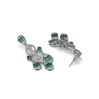 AGP PARIS Geometric Chandelier Statement Earrings