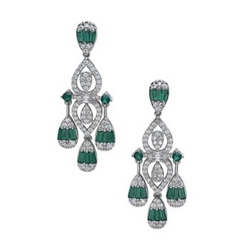 AGP PARIS Geometric Chandelier Statement Earrings