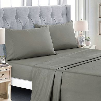 Slate Blue and Grey Comforter Set with Sheets