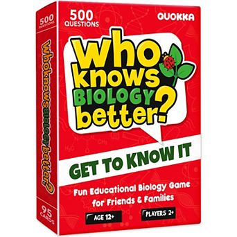 QUOKKA Board Games for Kids 8-12 - Educational Card Game for Kids Age 12+ - 500+ Questions