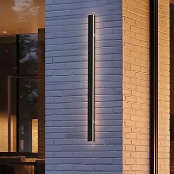 39.3 in Linear Outdoor Light Black IP67 Waterproof Remote 30W LED Adjustable CCT for Garage