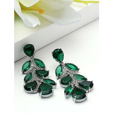 AGP PARIS Leaf Cluster Statement Drop Earrings