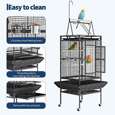 ANIXOL Play Top Rolling Parrot Cage