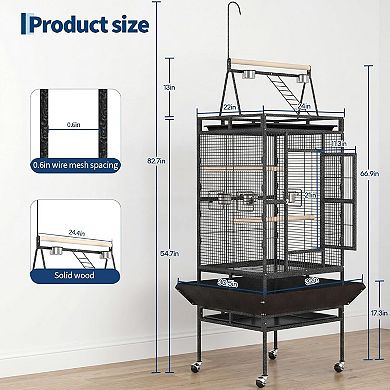 ANIXOL Play Top Rolling Parrot Cage
