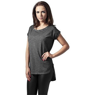 Urban Classics Womens/Ladies Spray Dye Dipped Hem T-Shirt