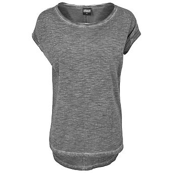 Urban Classics Womens/Ladies Spray Dye Dipped Hem T-Shirt