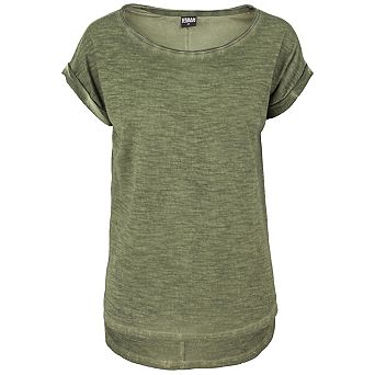 Urban Classics Womens/Ladies Spray Dye Dipped Hem T-Shirt