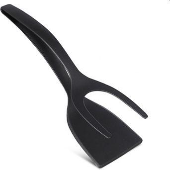 2 in 1 Grip and Flip Spatula Tongs Egg Flipper Tong