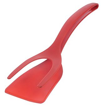 2 in 1 Grip and Flip Spatula Tongs Egg Flipper Tong