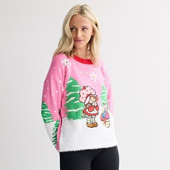 Women's Jollidays Strawberry Shortcake Holiday Crewneck Sweater