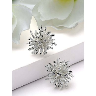 AGP PARIS Starburst Pavé Stud Earrings