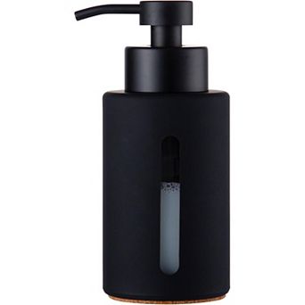 KSIZUIS 2 oz Glass Black Soap Dispenser with Stainless Steel Pump-Refillable for Bathroom&Kitchen