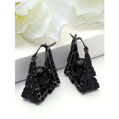 AGP PARIS Geometric Frame Drop Earrings