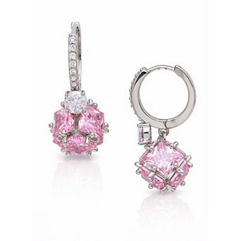 AGP PARIS Crystal Orb Hoop Earrings