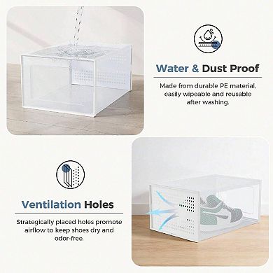 Stackable Shoe Storage Boxes: Save Space, Keep Shoes Organized