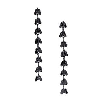 AGP PARIS Linear Fringe Drop Earrings