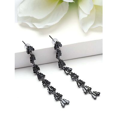 AGP PARIS Linear Fringe Drop Earrings