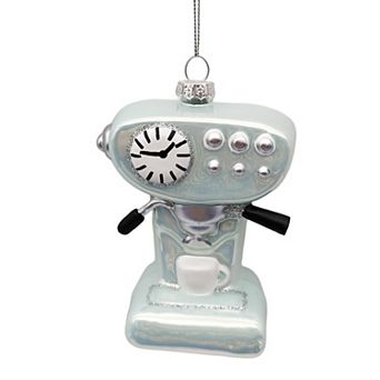 St. Nicholas Square® Glass Espresso Maker Christmas Ornament