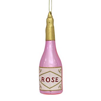 St. Nicholas Square® Glass Rose Christmas Ornament with Loop for Hanging