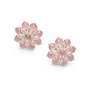 AGP PARIS Crystal Bloom Cluster Stud Earrings