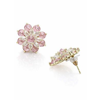 AGP PARIS Crystal Bloom Cluster Stud Earrings