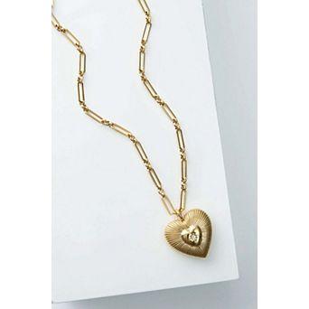 Beaming Heart Pendant Necklace