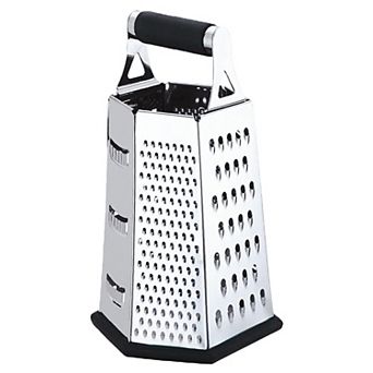 6 Sided Kitchen Cheese Grater & Shredder with Sharp Blades
