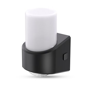 1W Integrated LED Plug In Night Light Color Changing Slant Base Frosted Top + Lens Bottom 1 Pack