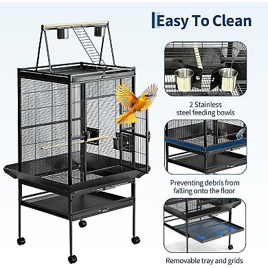 ANIXOL Rolling Stand Spacious Bird Cage