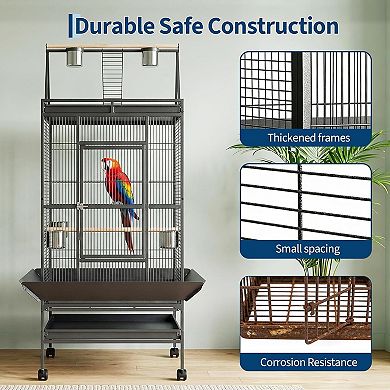 ANIXOL Rolling Stand Spacious Bird Cage