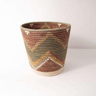 Wide Zig Zag Bucket Basket Elevate Collection