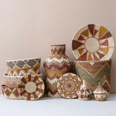 Wide Zig Zag Bucket Basket Elevate Collection