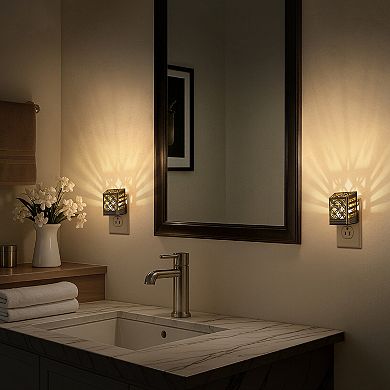 0.5W Integrated LED Dimmable Plug In Night Light Warm 3000K Dusk to Dawn 4 Pack