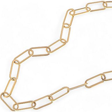 Women's Modern Paperclip Chain Fashion Necklace with Large Links