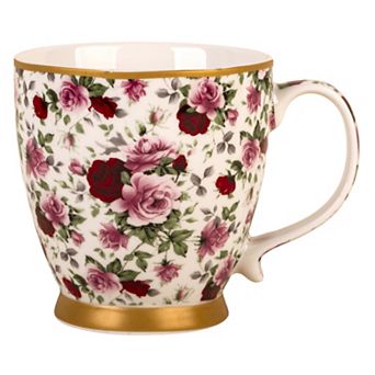 Retroware by Home Essentials 16-oz. Chintz Footed Mug