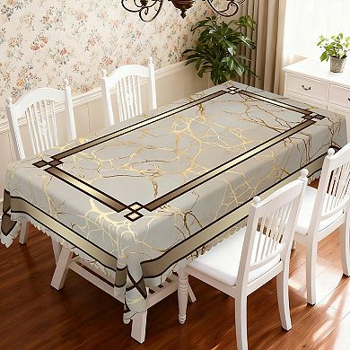 Washable Tablecloth, Checkered Table Cover for Party Picnic Dinner Decor