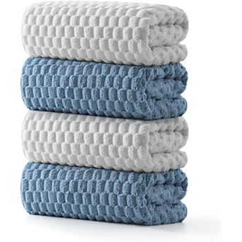 KSIZUIS 4-Pack 27"x55" Microfiber Bath Towels-Absorbent,Quick Drying,Soft for Gym & Spa