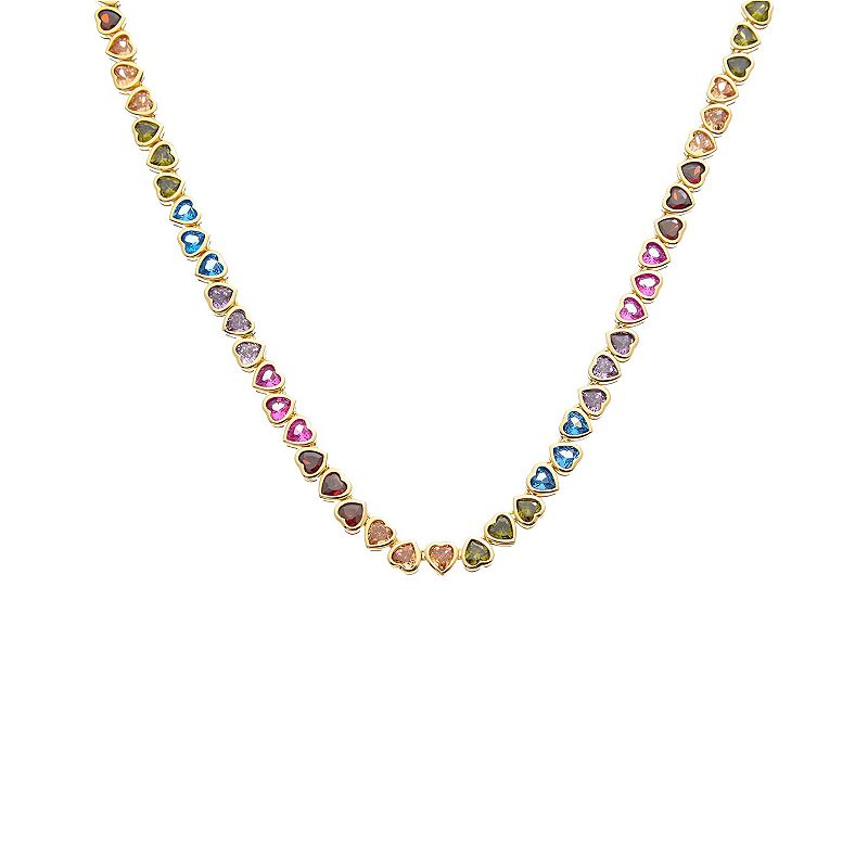Juvell 18k Gold Flash Plated Topaz Necklace, Women's,