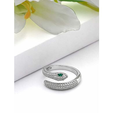 AGP PARIS Pavé Serpent Wrap Ring - Free Size
