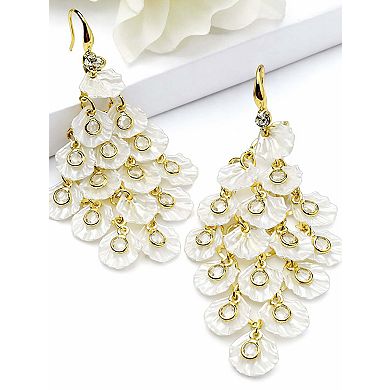 AGP PARIS Petal Cluster Chandelier Earrings