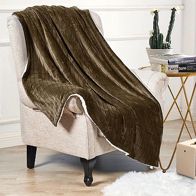 Home Soft Things Cutout Flannel Throw Blanket