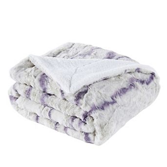 Home Soft Things Printed Faux Fur Throw Blanket