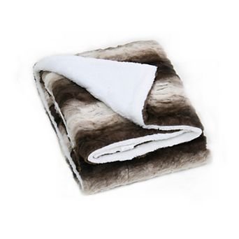 Home Soft Things Printed Faux Fur Throw Blanket