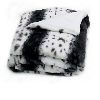 Home Soft Things Printed Faux Fur Throw Blanket