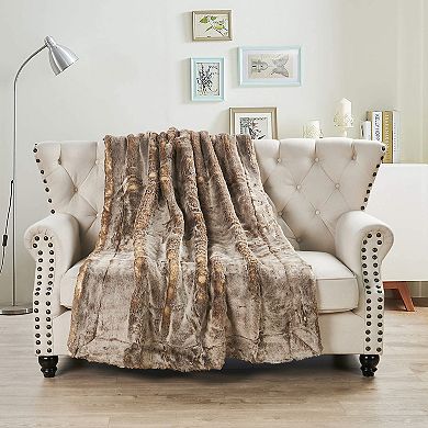 Home Soft Things Luxury Faux Fur Throw Blanket